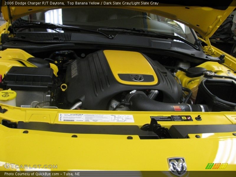 Top Banana Yellow / Dark Slate Gray/Light Slate Gray 2006 Dodge Charger R/T Daytona