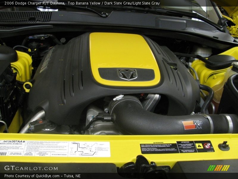 Top Banana Yellow / Dark Slate Gray/Light Slate Gray 2006 Dodge Charger R/T Daytona