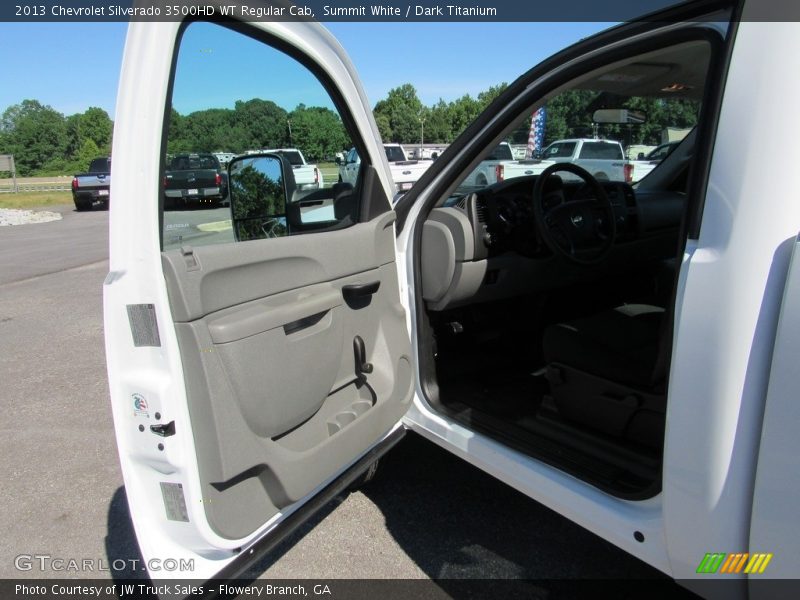 Summit White / Dark Titanium 2013 Chevrolet Silverado 3500HD WT Regular Cab