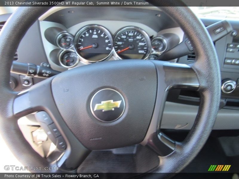 Summit White / Dark Titanium 2013 Chevrolet Silverado 3500HD WT Regular Cab