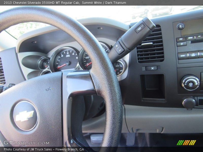 Summit White / Dark Titanium 2013 Chevrolet Silverado 3500HD WT Regular Cab