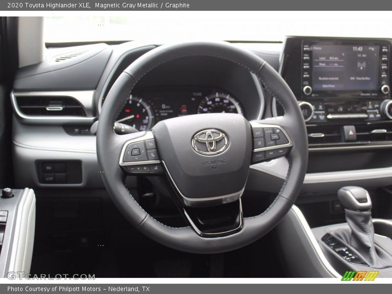 Magnetic Gray Metallic / Graphite 2020 Toyota Highlander XLE