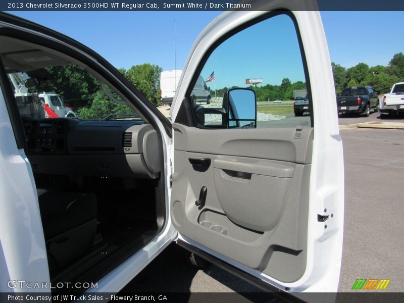 Summit White / Dark Titanium 2013 Chevrolet Silverado 3500HD WT Regular Cab