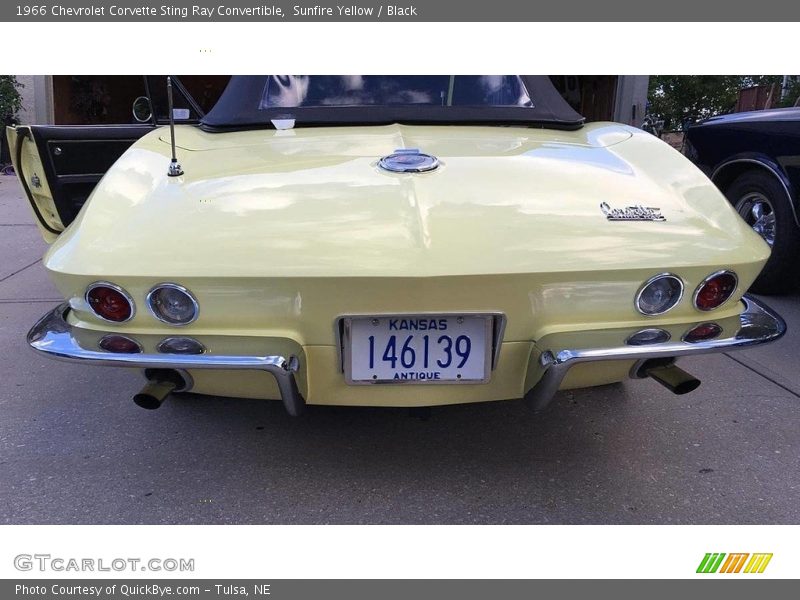 Sunfire Yellow / Black 1966 Chevrolet Corvette Sting Ray Convertible