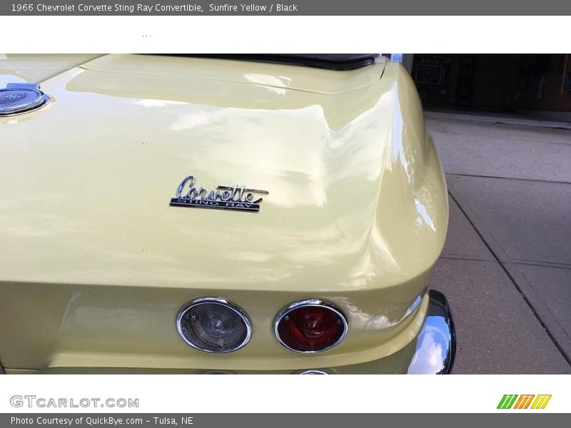 Sunfire Yellow / Black 1966 Chevrolet Corvette Sting Ray Convertible