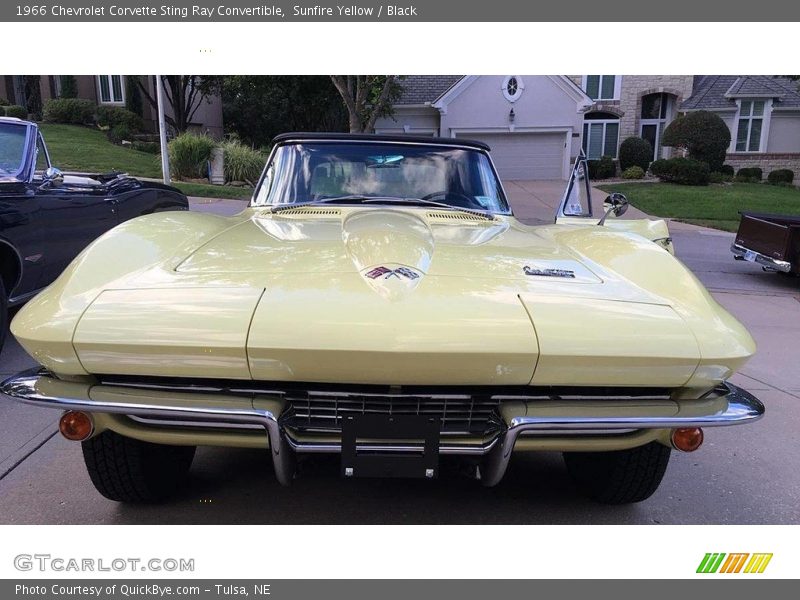 Sunfire Yellow / Black 1966 Chevrolet Corvette Sting Ray Convertible