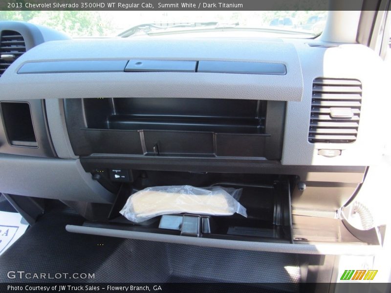 Summit White / Dark Titanium 2013 Chevrolet Silverado 3500HD WT Regular Cab