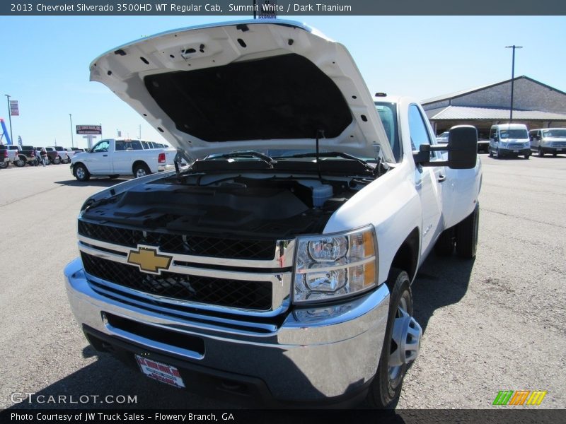Summit White / Dark Titanium 2013 Chevrolet Silverado 3500HD WT Regular Cab