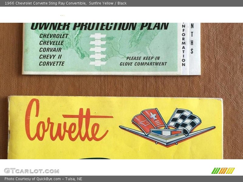 Sunfire Yellow / Black 1966 Chevrolet Corvette Sting Ray Convertible