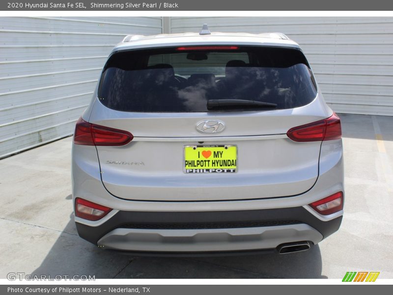 Shimmering Silver Pearl / Black 2020 Hyundai Santa Fe SEL