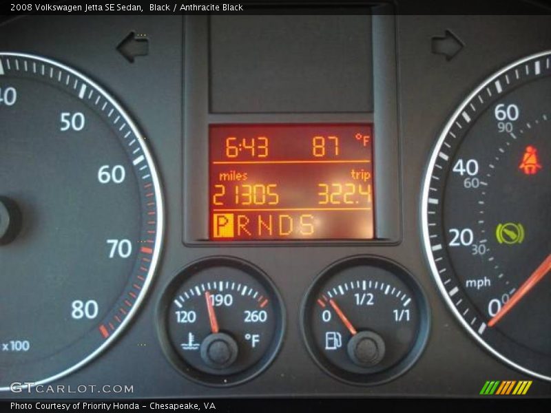 Black / Anthracite Black 2008 Volkswagen Jetta SE Sedan