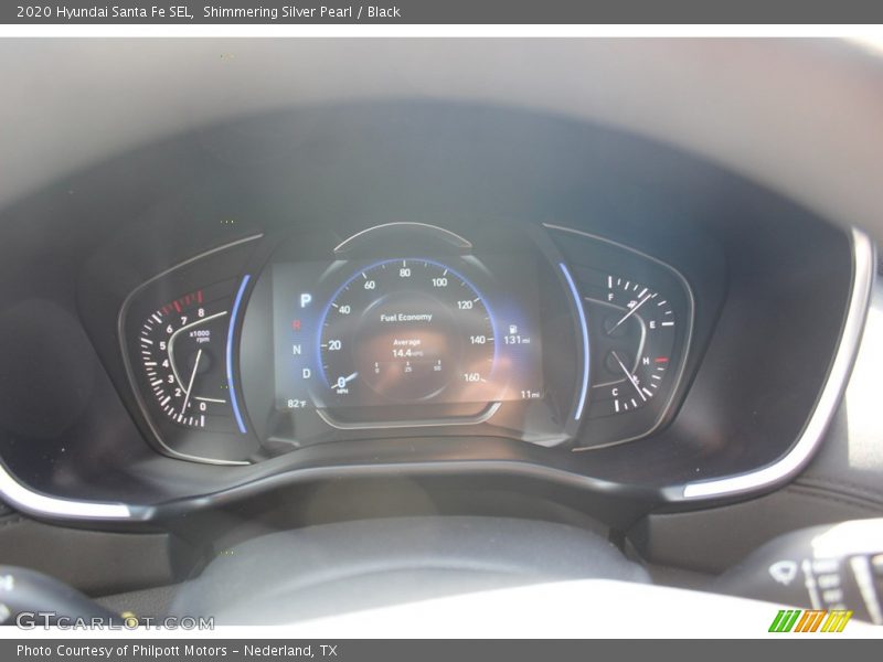 Shimmering Silver Pearl / Black 2020 Hyundai Santa Fe SEL