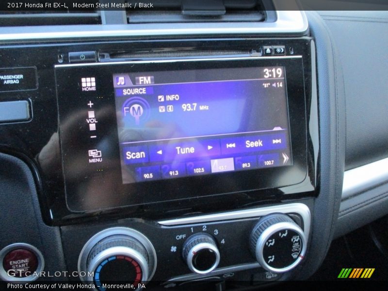 Controls of 2017 Fit EX-L
