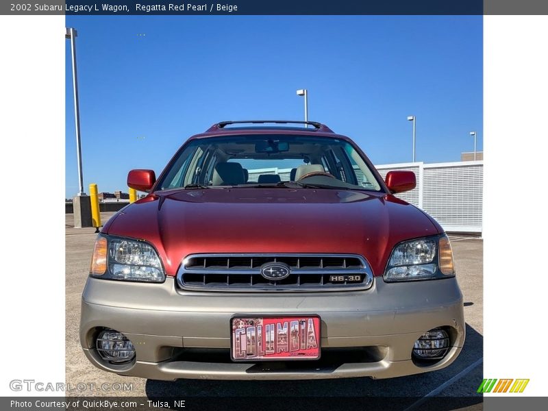 Regatta Red Pearl / Beige 2002 Subaru Legacy L Wagon