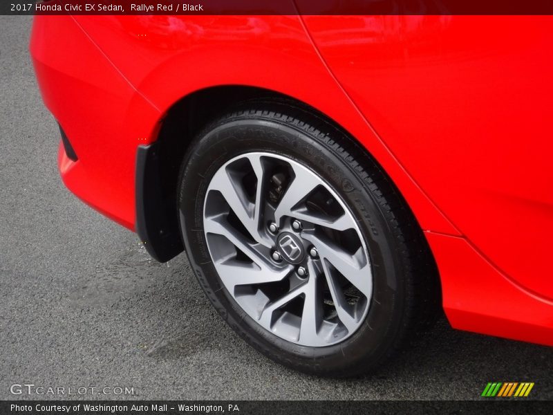 Rallye Red / Black 2017 Honda Civic EX Sedan