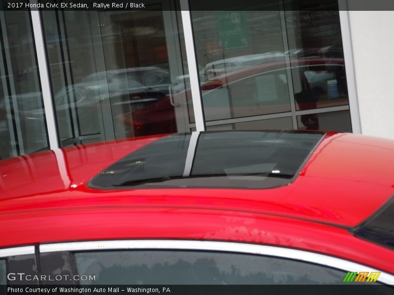 Rallye Red / Black 2017 Honda Civic EX Sedan