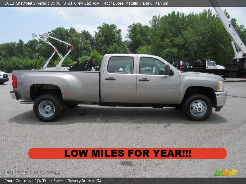 Mocha Steel Metallic / Dark Titanium 2013 Chevrolet Silverado 3500HD WT Crew Cab 4x4