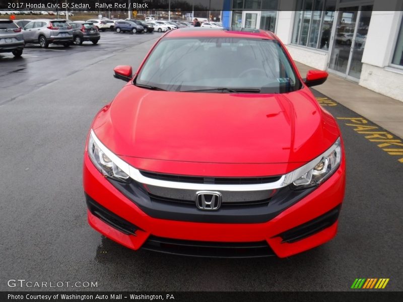 Rallye Red / Black 2017 Honda Civic EX Sedan