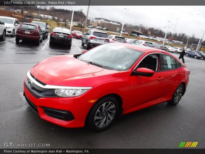 Rallye Red / Black 2017 Honda Civic EX Sedan
