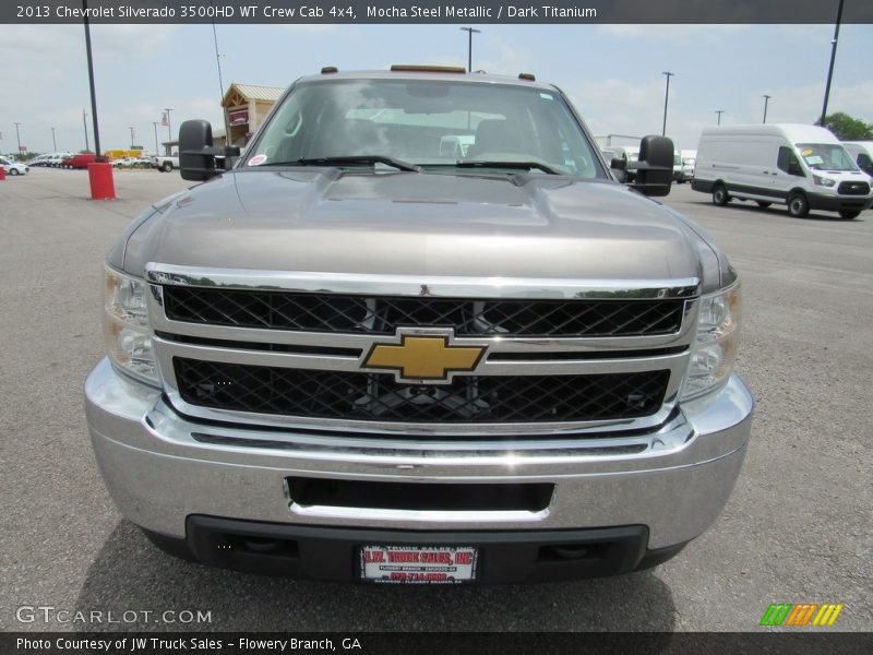 Mocha Steel Metallic / Dark Titanium 2013 Chevrolet Silverado 3500HD WT Crew Cab 4x4