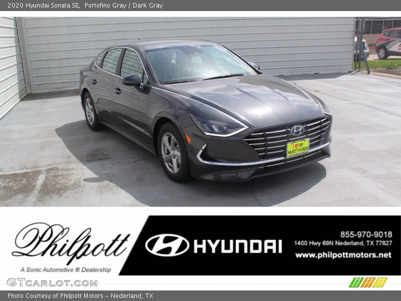 Portofino Gray / Dark Gray 2020 Hyundai Sonata SE