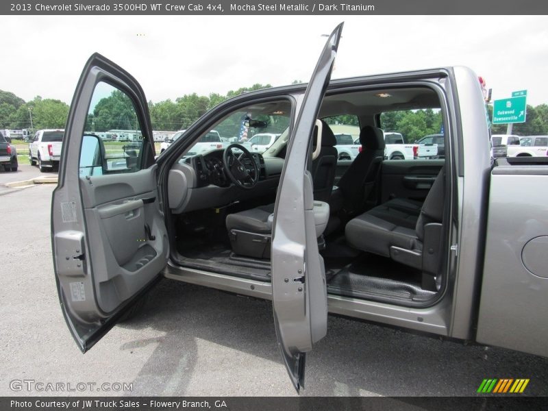 Mocha Steel Metallic / Dark Titanium 2013 Chevrolet Silverado 3500HD WT Crew Cab 4x4