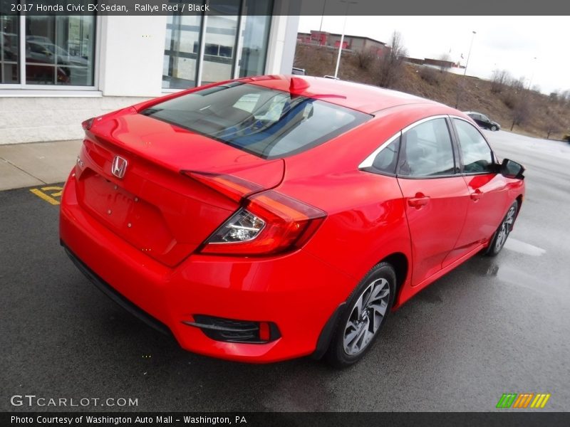 Rallye Red / Black 2017 Honda Civic EX Sedan