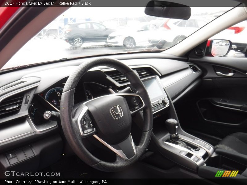Rallye Red / Black 2017 Honda Civic EX Sedan