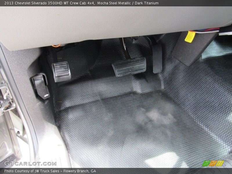 Mocha Steel Metallic / Dark Titanium 2013 Chevrolet Silverado 3500HD WT Crew Cab 4x4