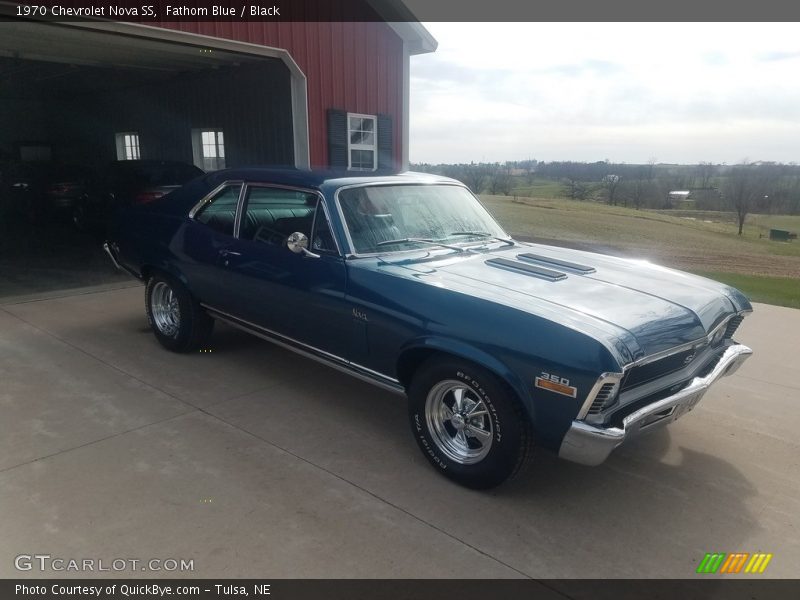 Fathom Blue / Black 1970 Chevrolet Nova SS