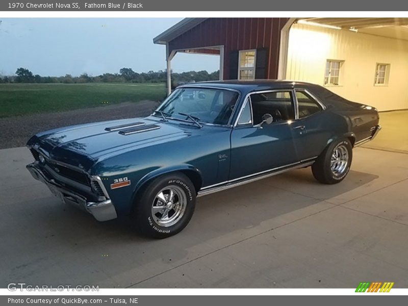 Fathom Blue / Black 1970 Chevrolet Nova SS