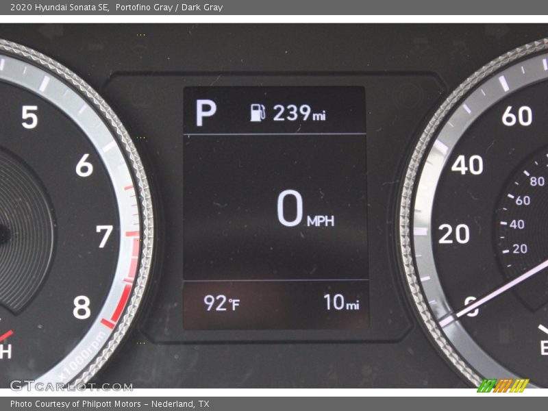 Portofino Gray / Dark Gray 2020 Hyundai Sonata SE