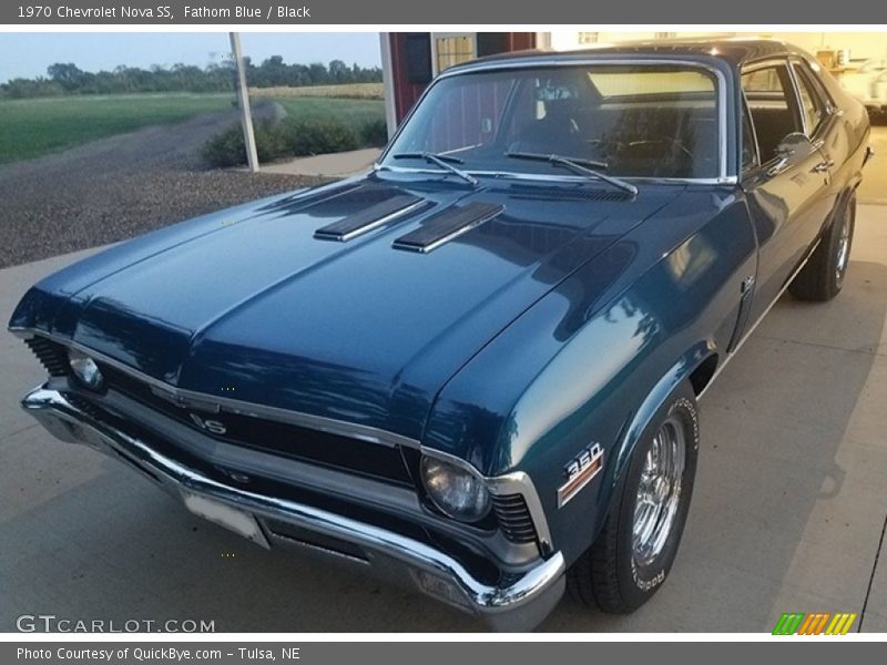 Fathom Blue / Black 1970 Chevrolet Nova SS