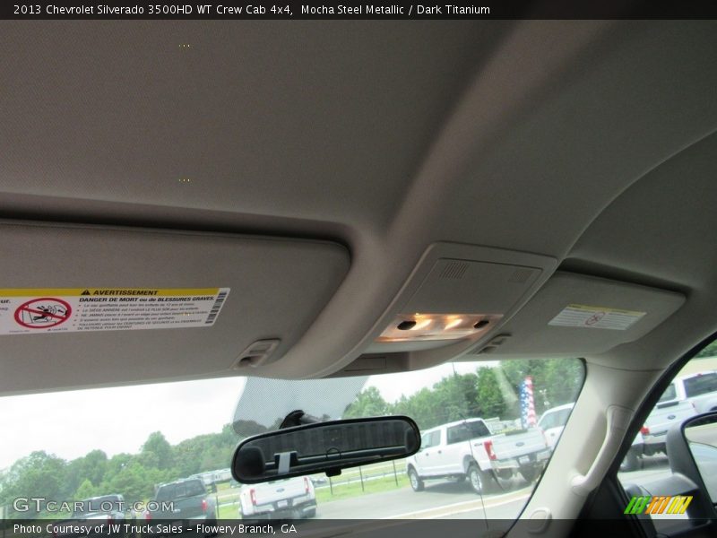 Mocha Steel Metallic / Dark Titanium 2013 Chevrolet Silverado 3500HD WT Crew Cab 4x4