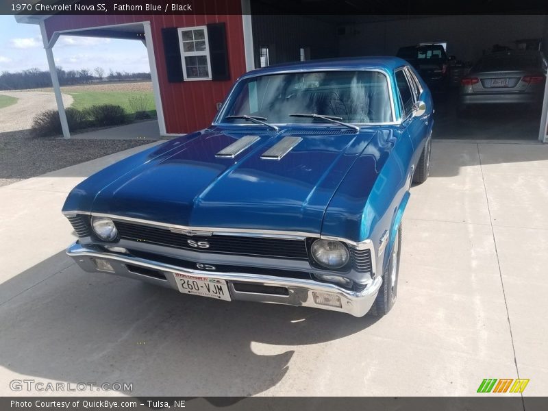 Fathom Blue / Black 1970 Chevrolet Nova SS