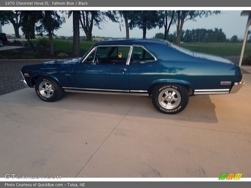 Fathom Blue / Black 1970 Chevrolet Nova SS