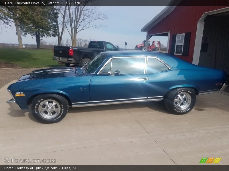 Fathom Blue / Black 1970 Chevrolet Nova SS