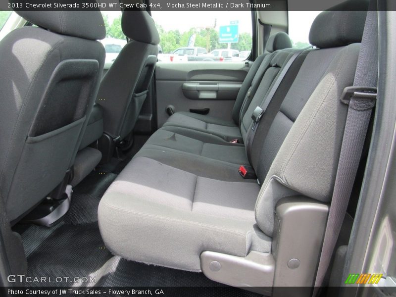 Rear Seat of 2013 Silverado 3500HD WT Crew Cab 4x4