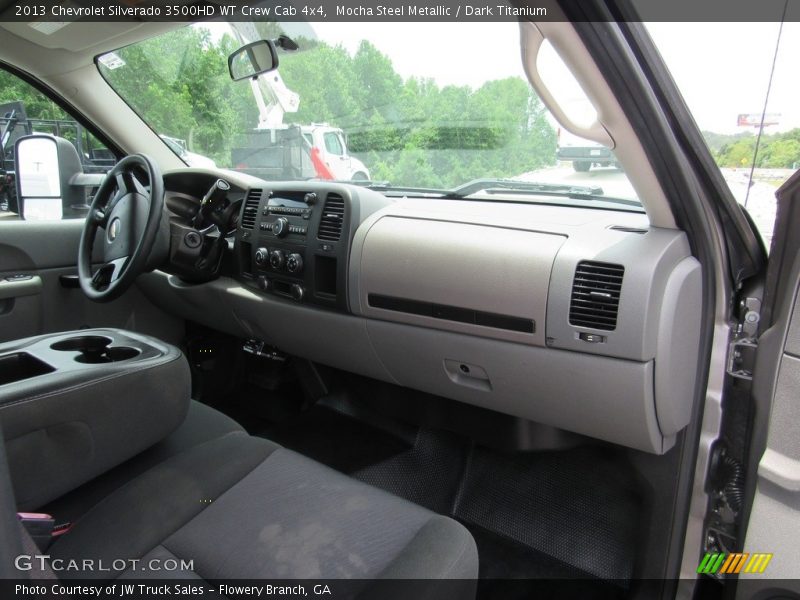 Mocha Steel Metallic / Dark Titanium 2013 Chevrolet Silverado 3500HD WT Crew Cab 4x4