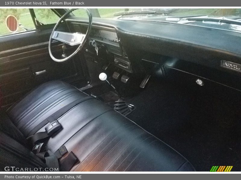 Fathom Blue / Black 1970 Chevrolet Nova SS