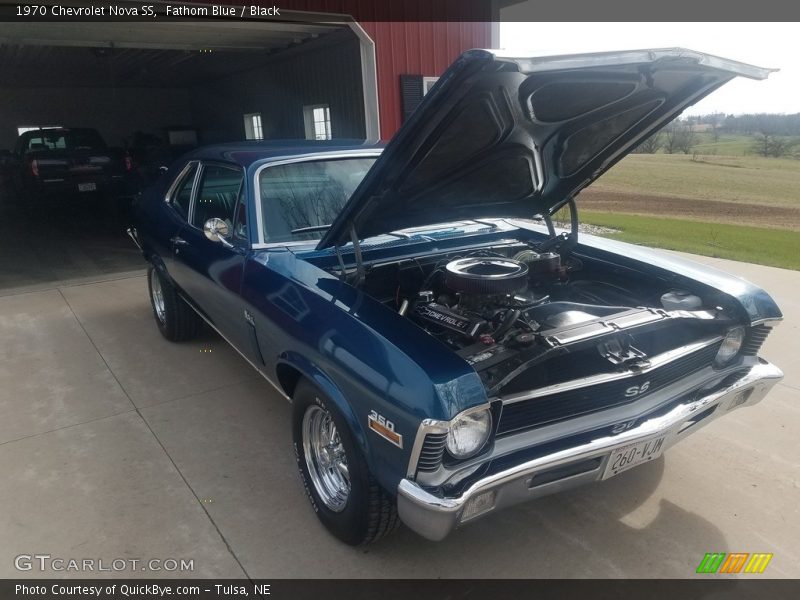 Fathom Blue / Black 1970 Chevrolet Nova SS
