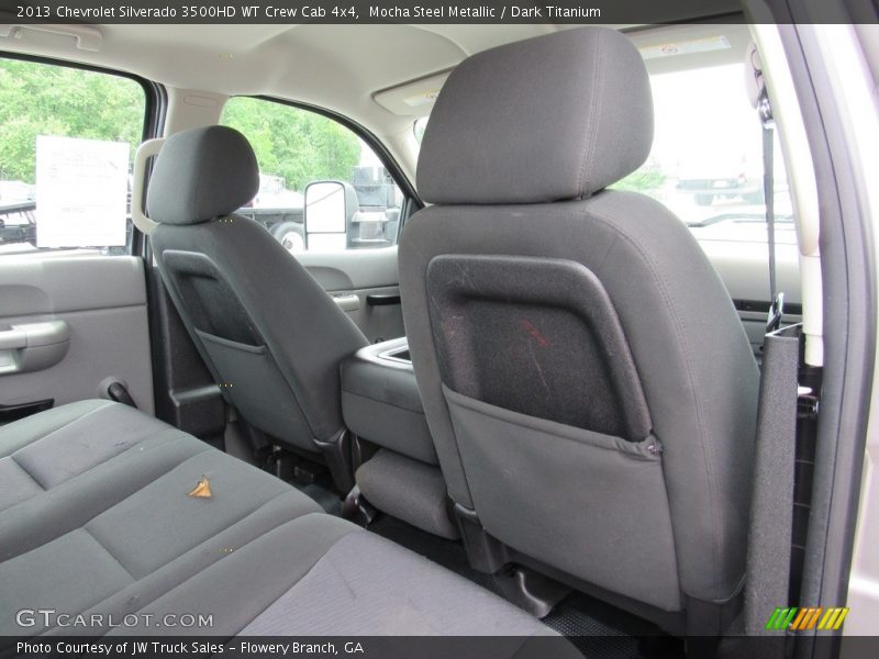 Rear Seat of 2013 Silverado 3500HD WT Crew Cab 4x4