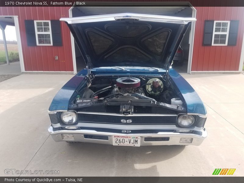 Fathom Blue / Black 1970 Chevrolet Nova SS
