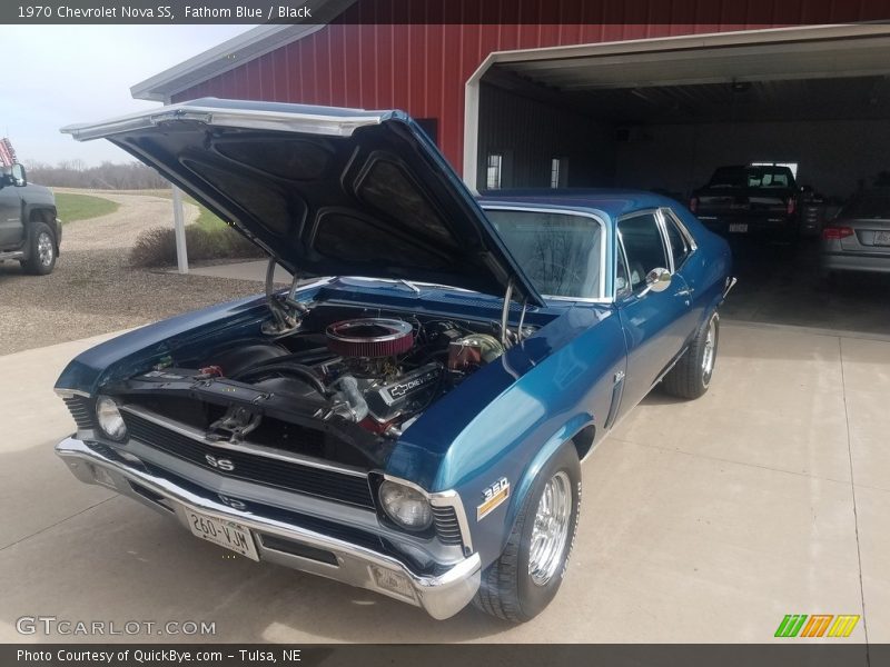Fathom Blue / Black 1970 Chevrolet Nova SS