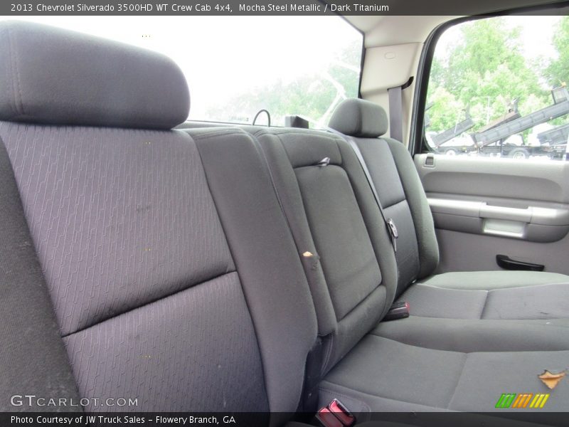 Rear Seat of 2013 Silverado 3500HD WT Crew Cab 4x4