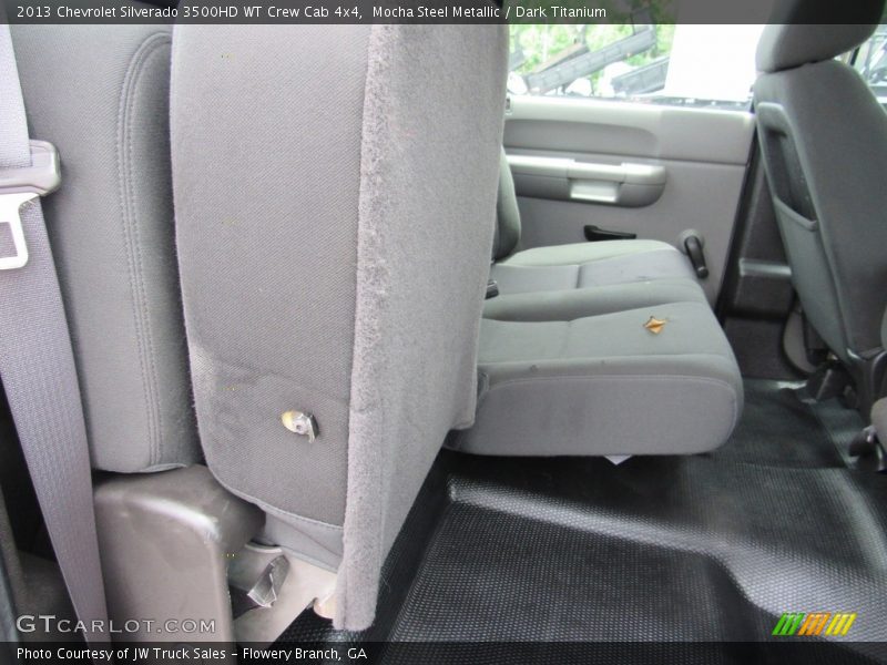 Rear Seat of 2013 Silverado 3500HD WT Crew Cab 4x4