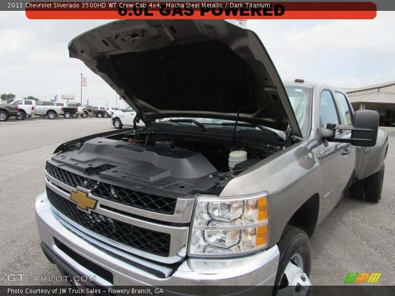 Mocha Steel Metallic / Dark Titanium 2013 Chevrolet Silverado 3500HD WT Crew Cab 4x4