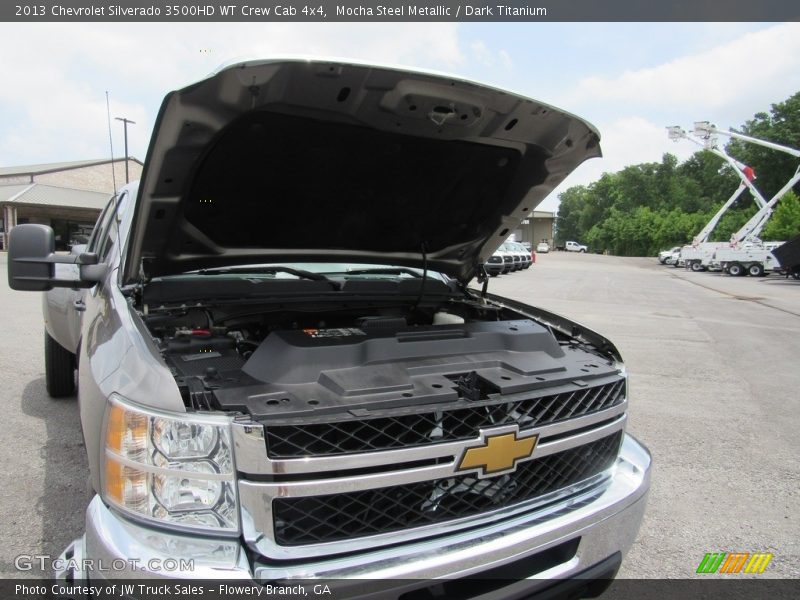 Mocha Steel Metallic / Dark Titanium 2013 Chevrolet Silverado 3500HD WT Crew Cab 4x4