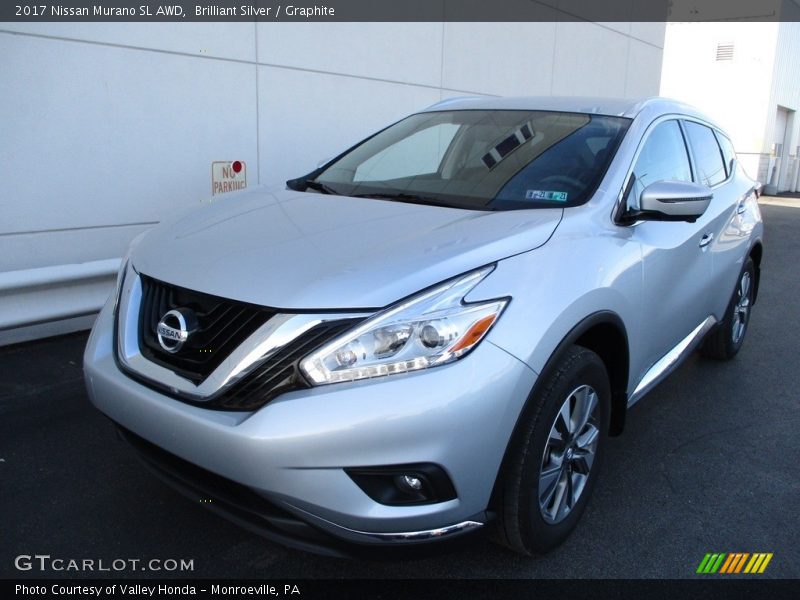 Brilliant Silver / Graphite 2017 Nissan Murano SL AWD