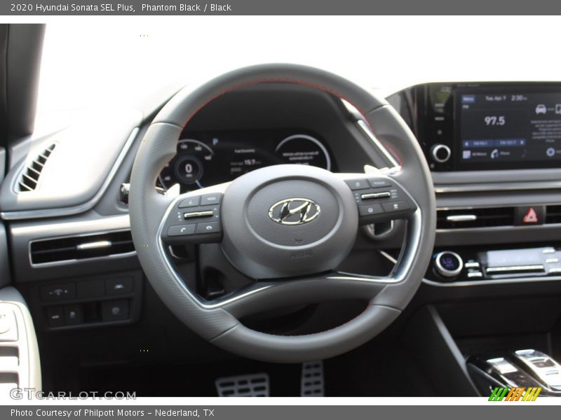 Phantom Black / Black 2020 Hyundai Sonata SEL Plus